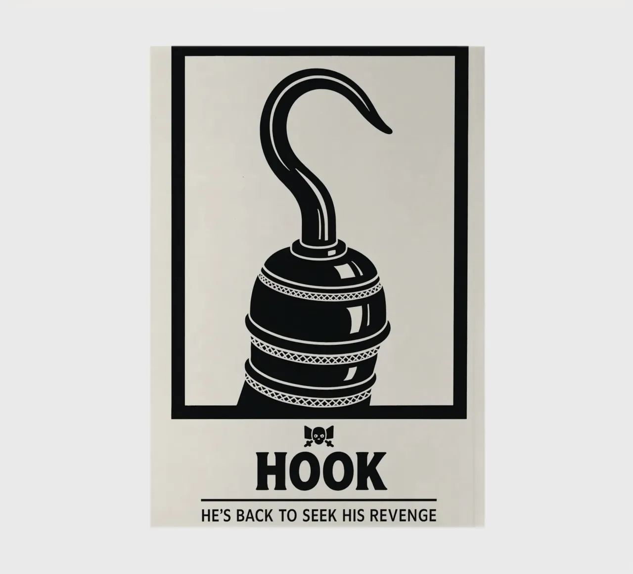 Hook Print notebook by MoviesArt