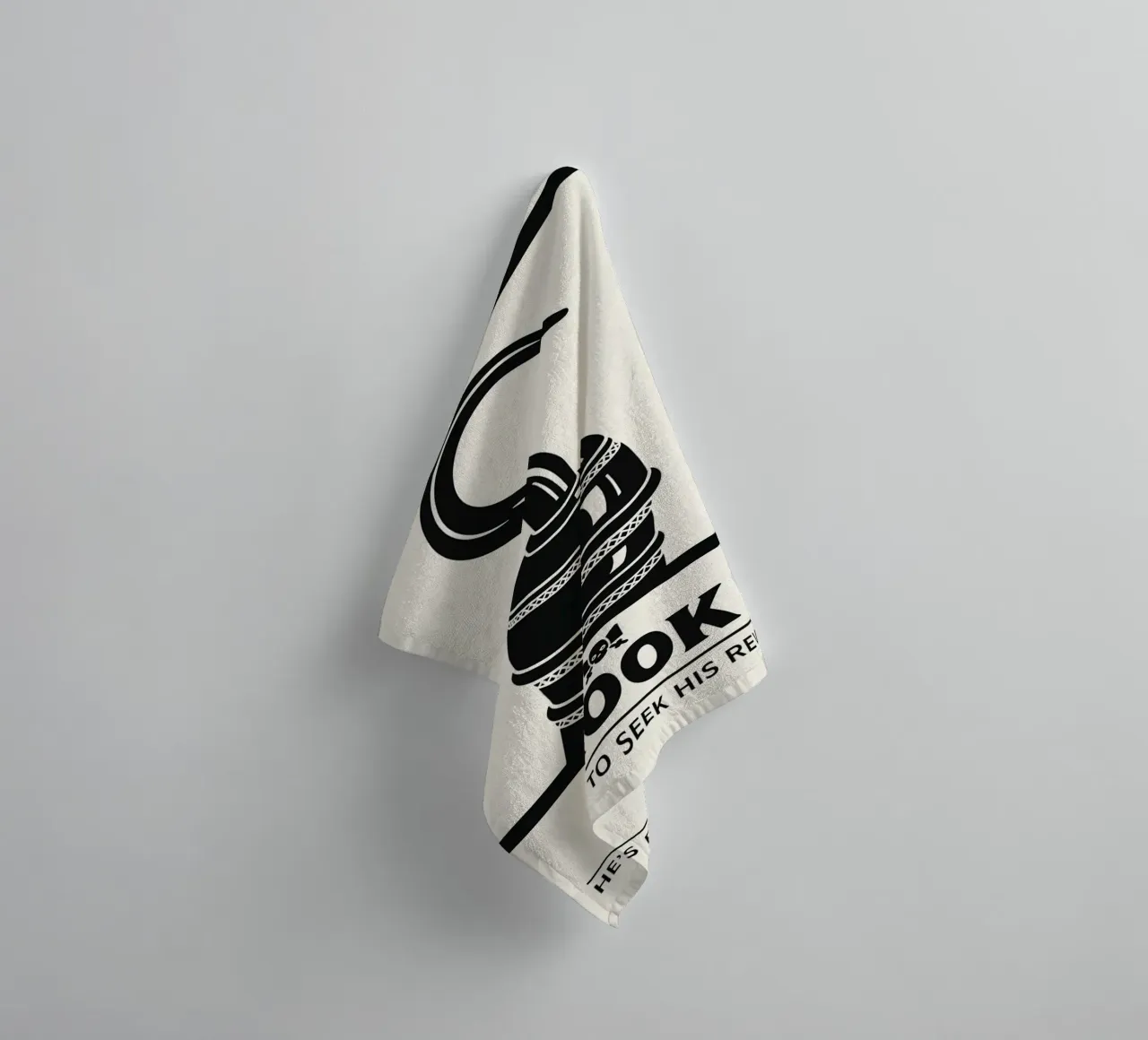 Hook Print asciugamano da bagno da MoviesArt