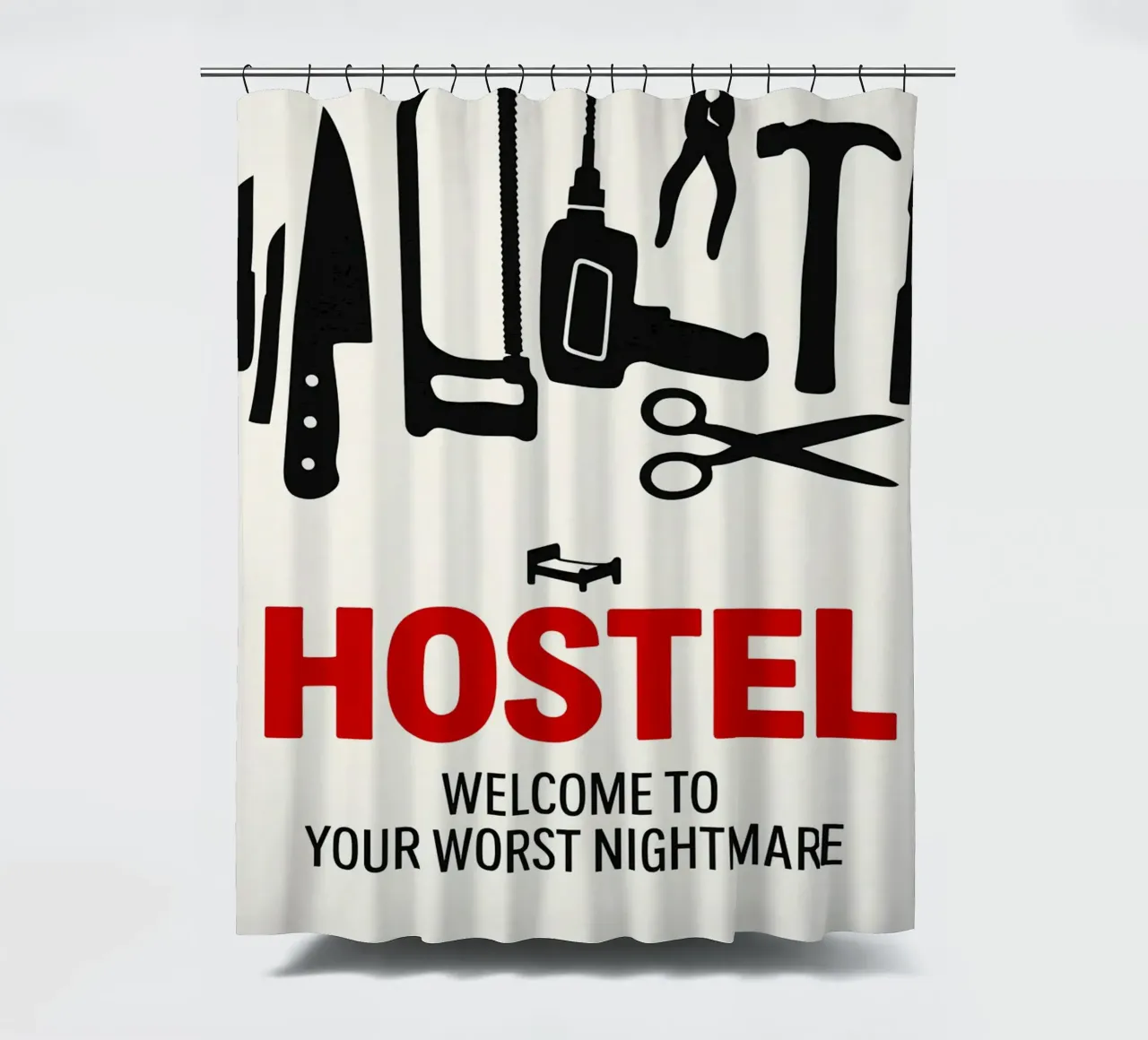 Hostel Print tenda da doccia da MoviesArt