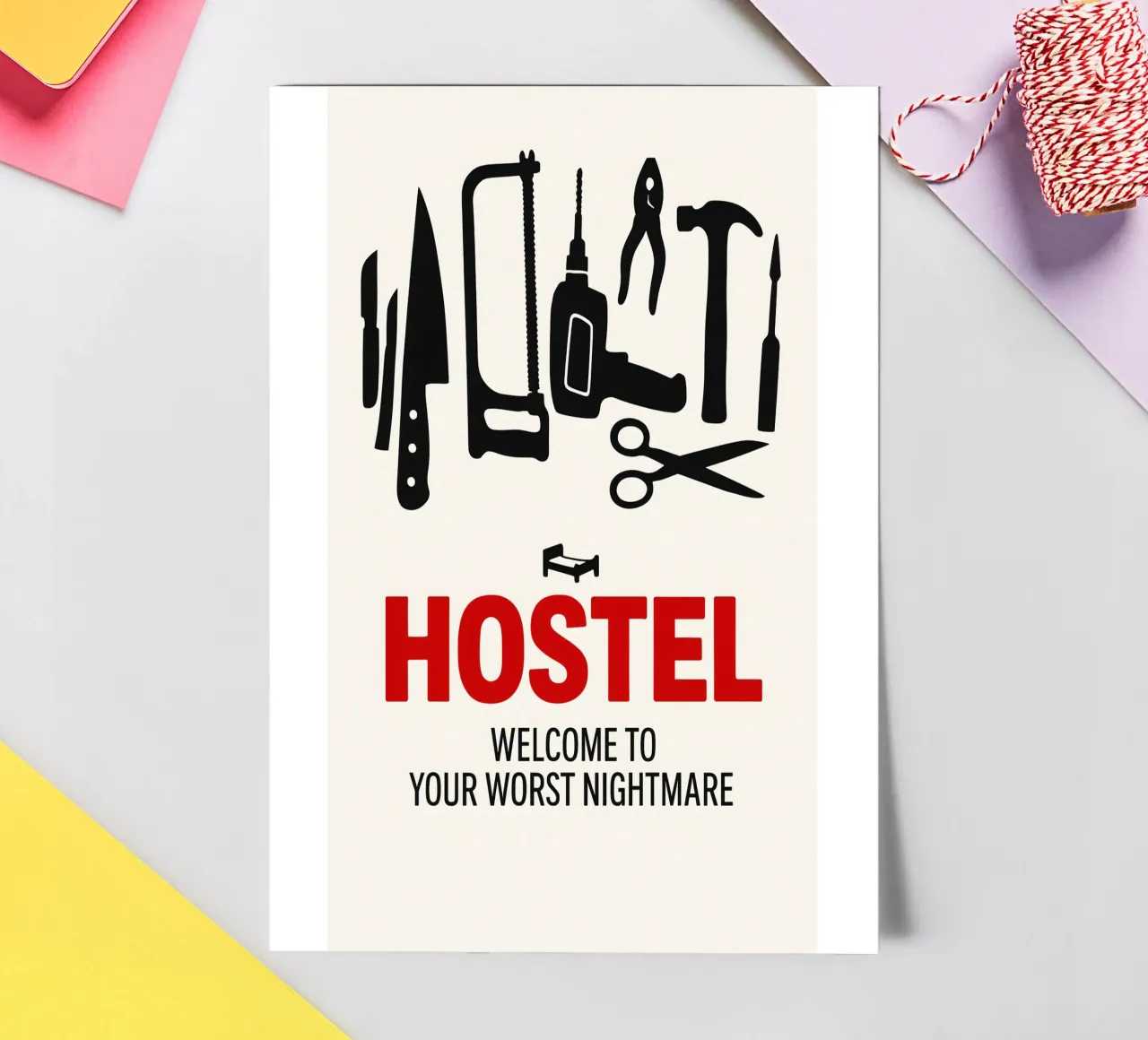 Hostel Print planche autocollant de MoviesArt