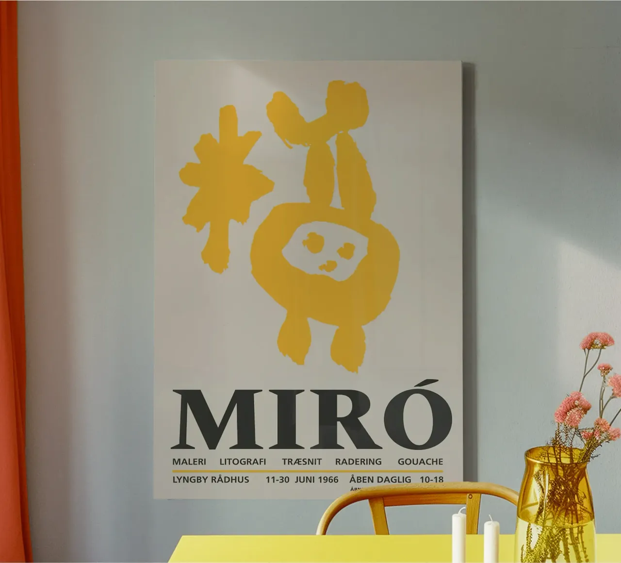 Joan Miro Maleri Litografi Remastered Version tela con Cornice a cassetta da phillipp veisenberg