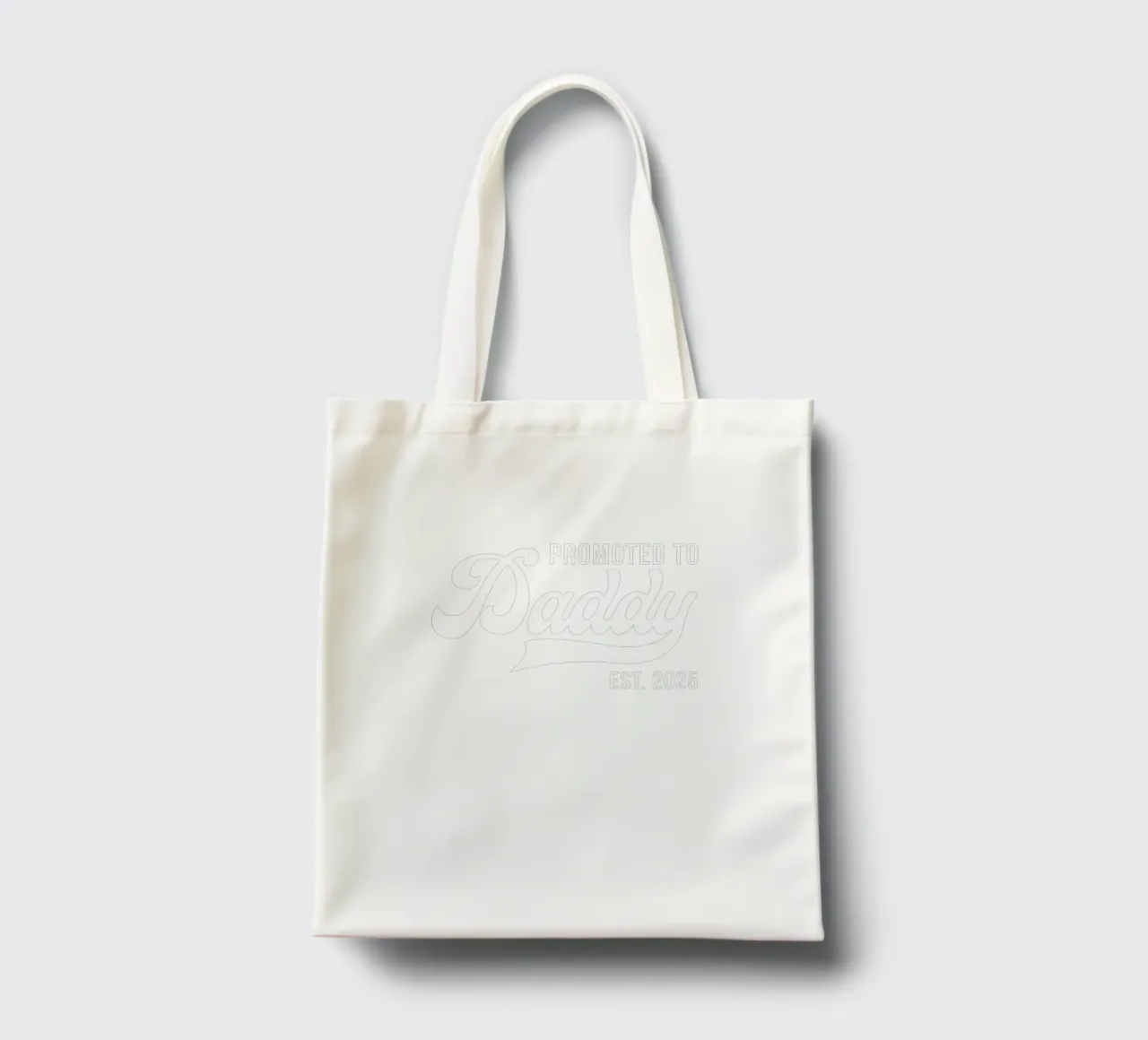 Promoted to Daddy Est. 2025 tote bag by edsonramosart