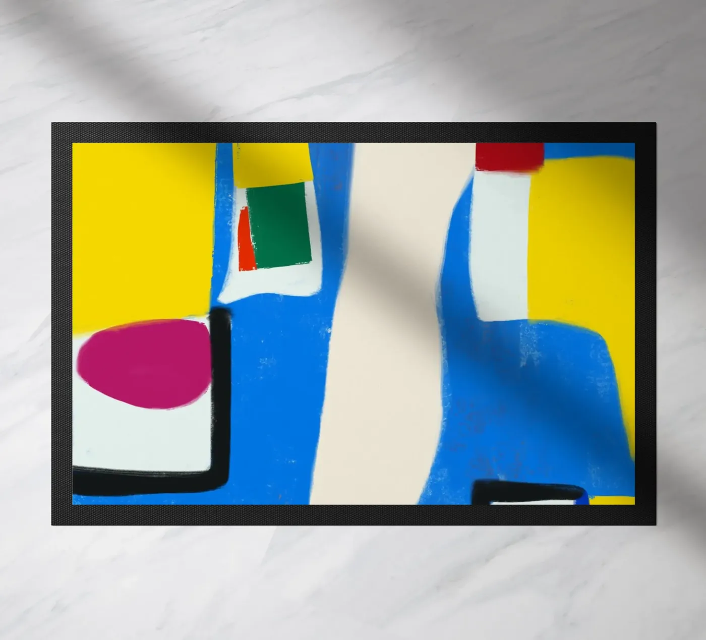 Vibrant map Fußmatte von Little Dean
