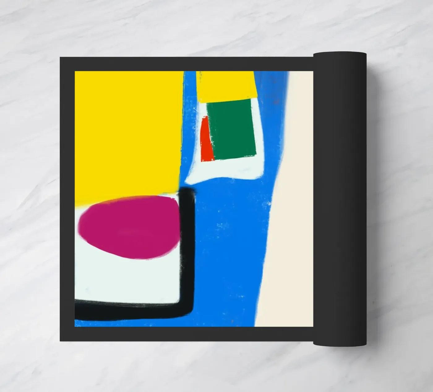 Vibrant map Fußmatte von Little Dean