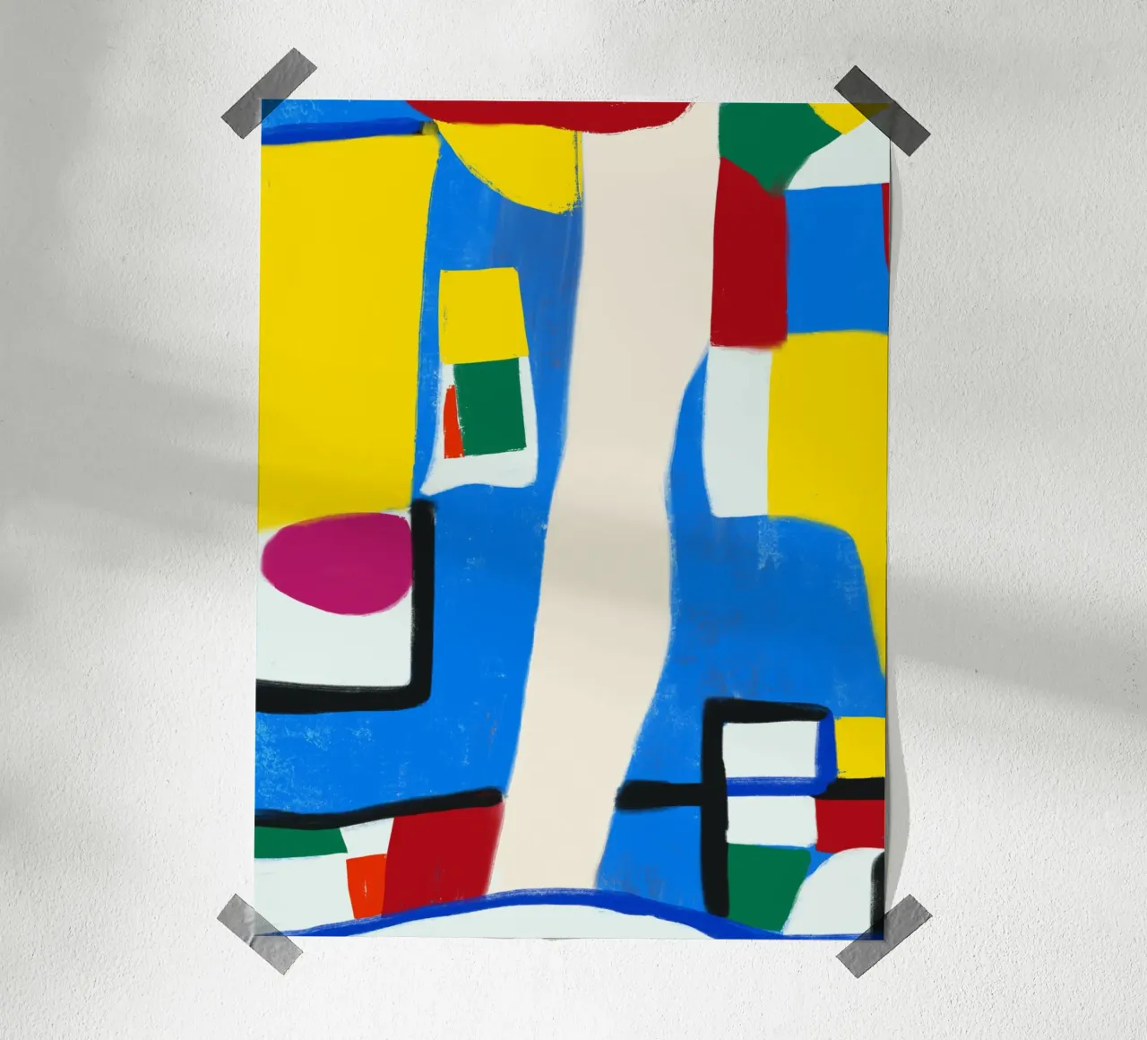 Vibrant map poster by Little Dean