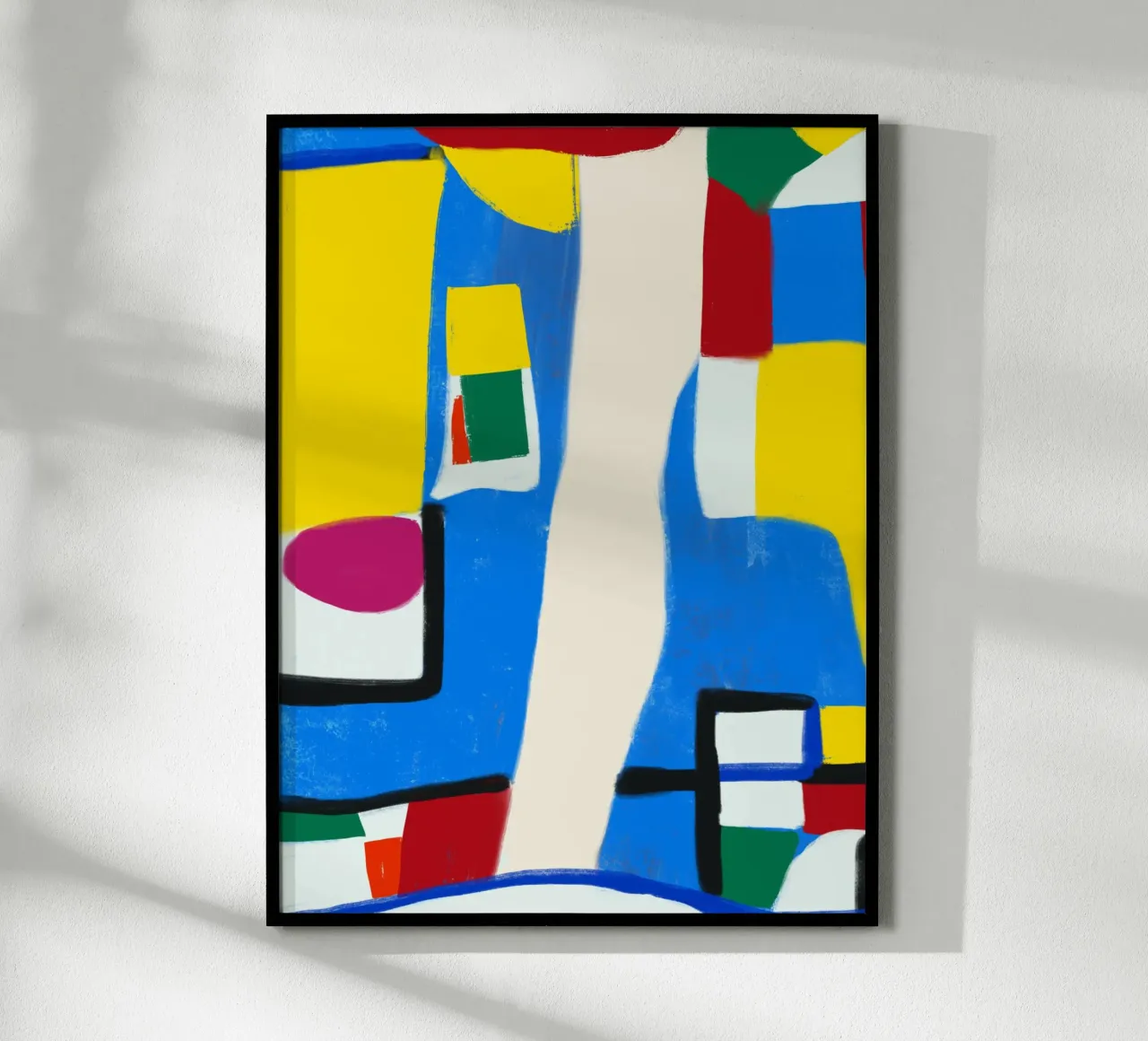 Vibrant map poster by Little Dean