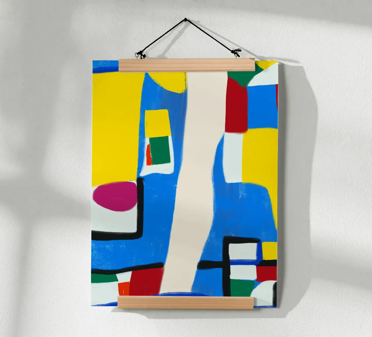 Vibrant map poster by Little Dean