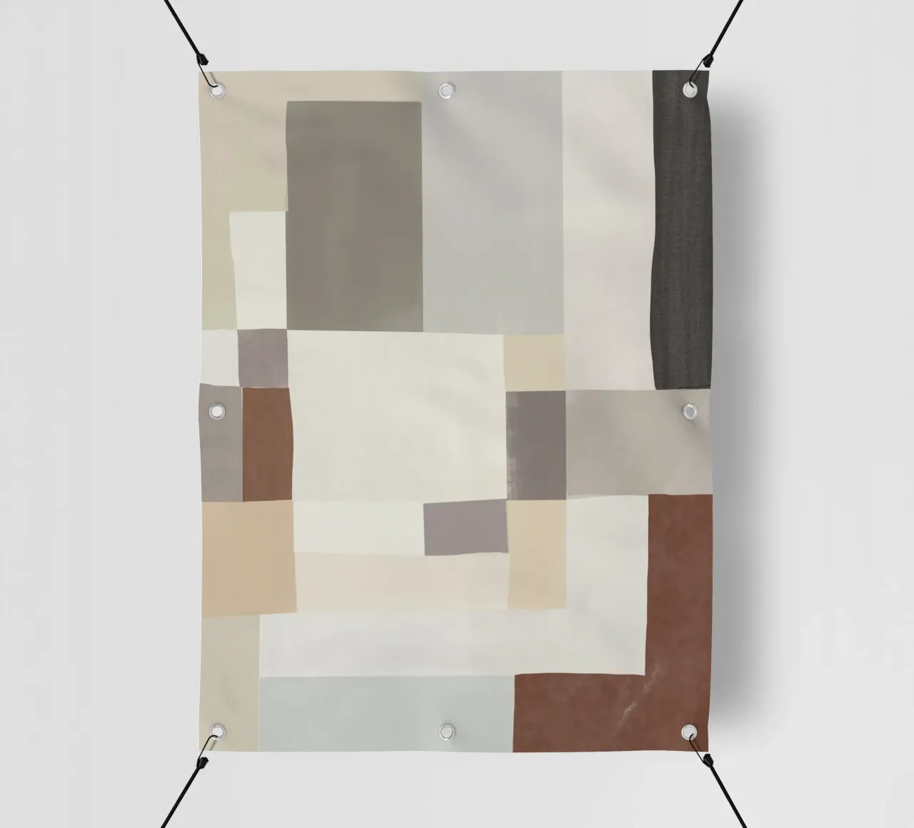 Composizione astratta a pastello morbido telo in pvc da Little Dean