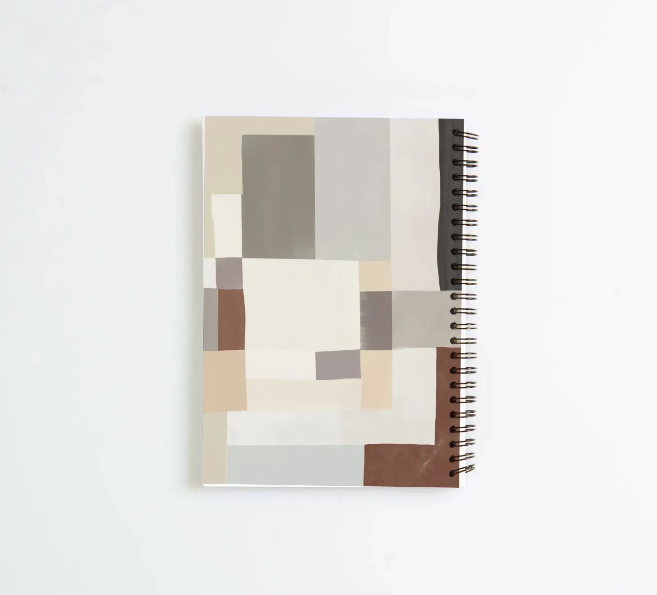 Soft pastel abstract composition spiral notebook by Little Dean