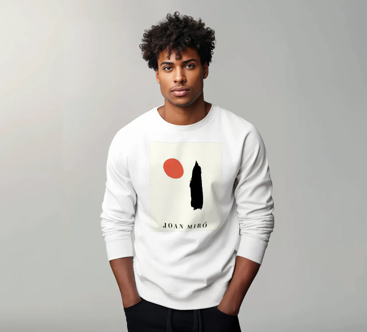 Joan Miro Design doppio minimalista felpa da phillipp veisenberg