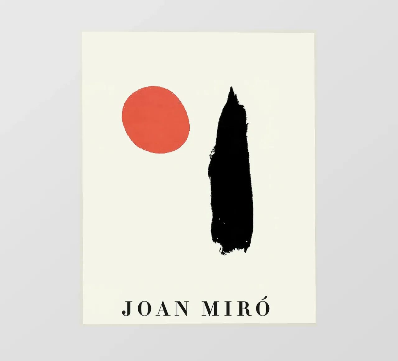 Joan Miro Design doppio minimalista pellicola backlit da phillipp veisenberg