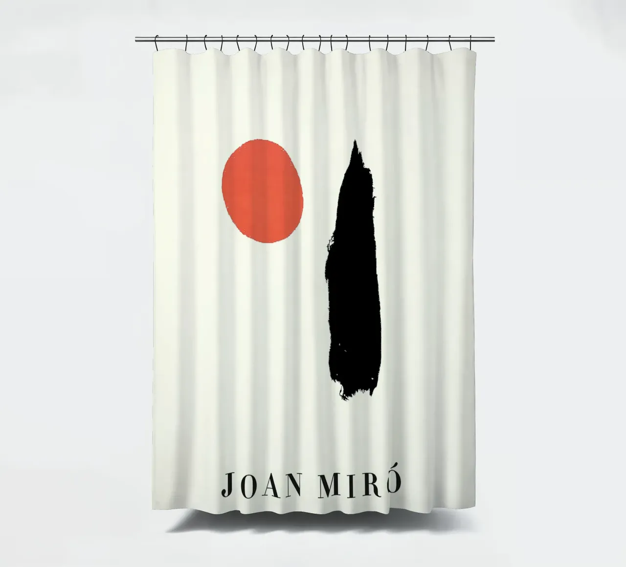 Joan Miro Minimalist Double Design shower curtain by phillipp veisenberg