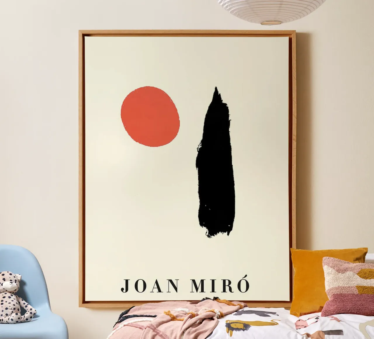 Joan Miro Design doppio minimalista tela con Cornice a cassetta da phillipp veisenberg