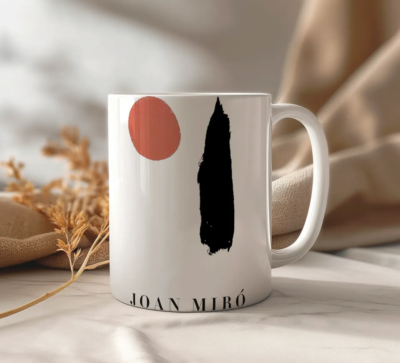 Joan Miro Minimalista Punti e linee tazza in ceramica da phillipp veisenberg
