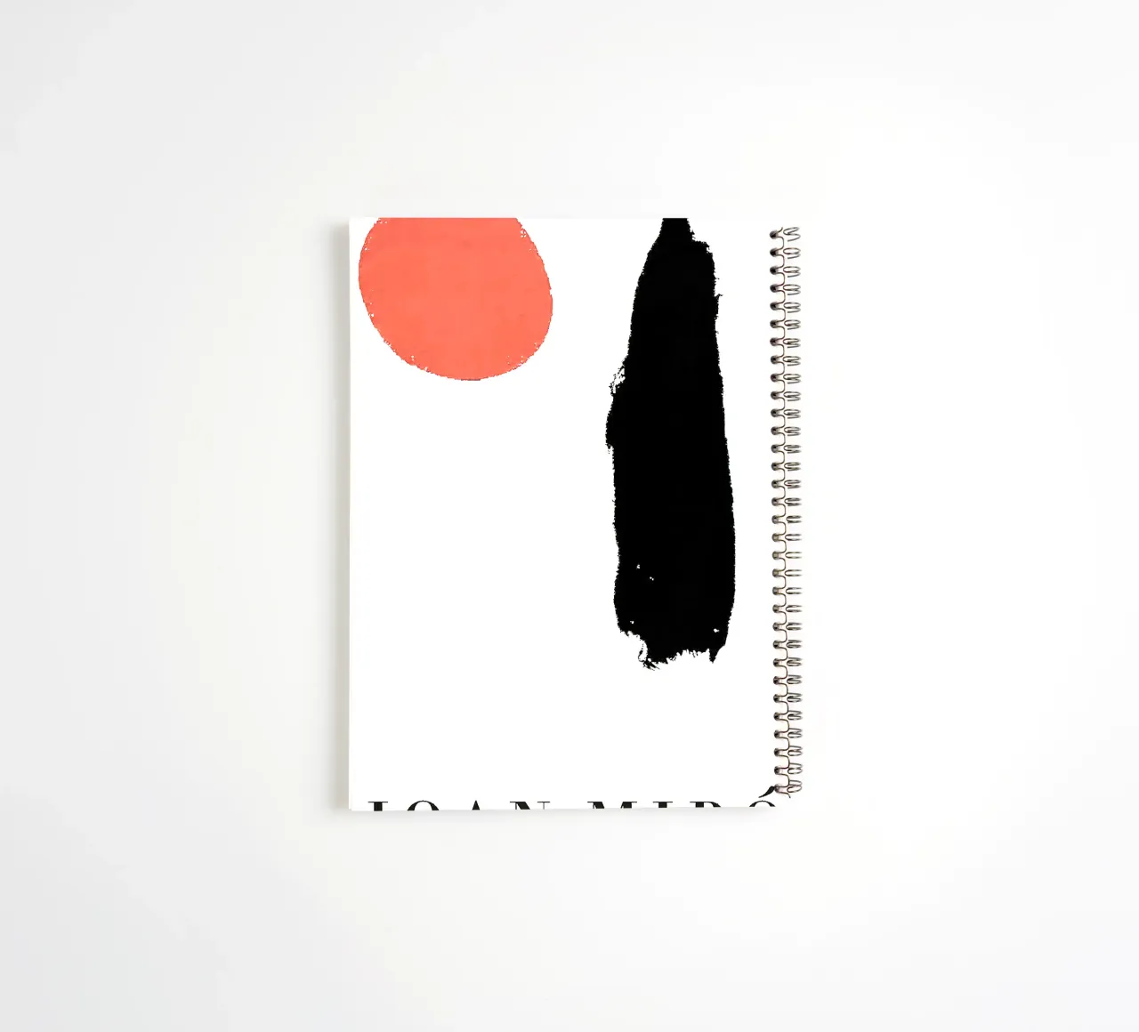 Joan Miro Minimalist Dots and Line spiral notebook by phillipp veisenberg