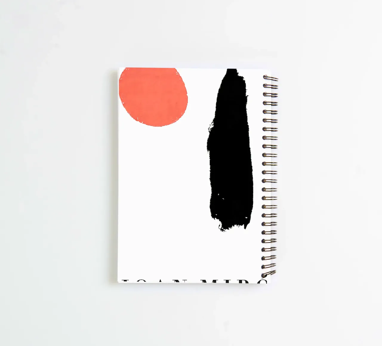 Joan Miro Minimalist Dots and Line spiral notebook by phillipp veisenberg