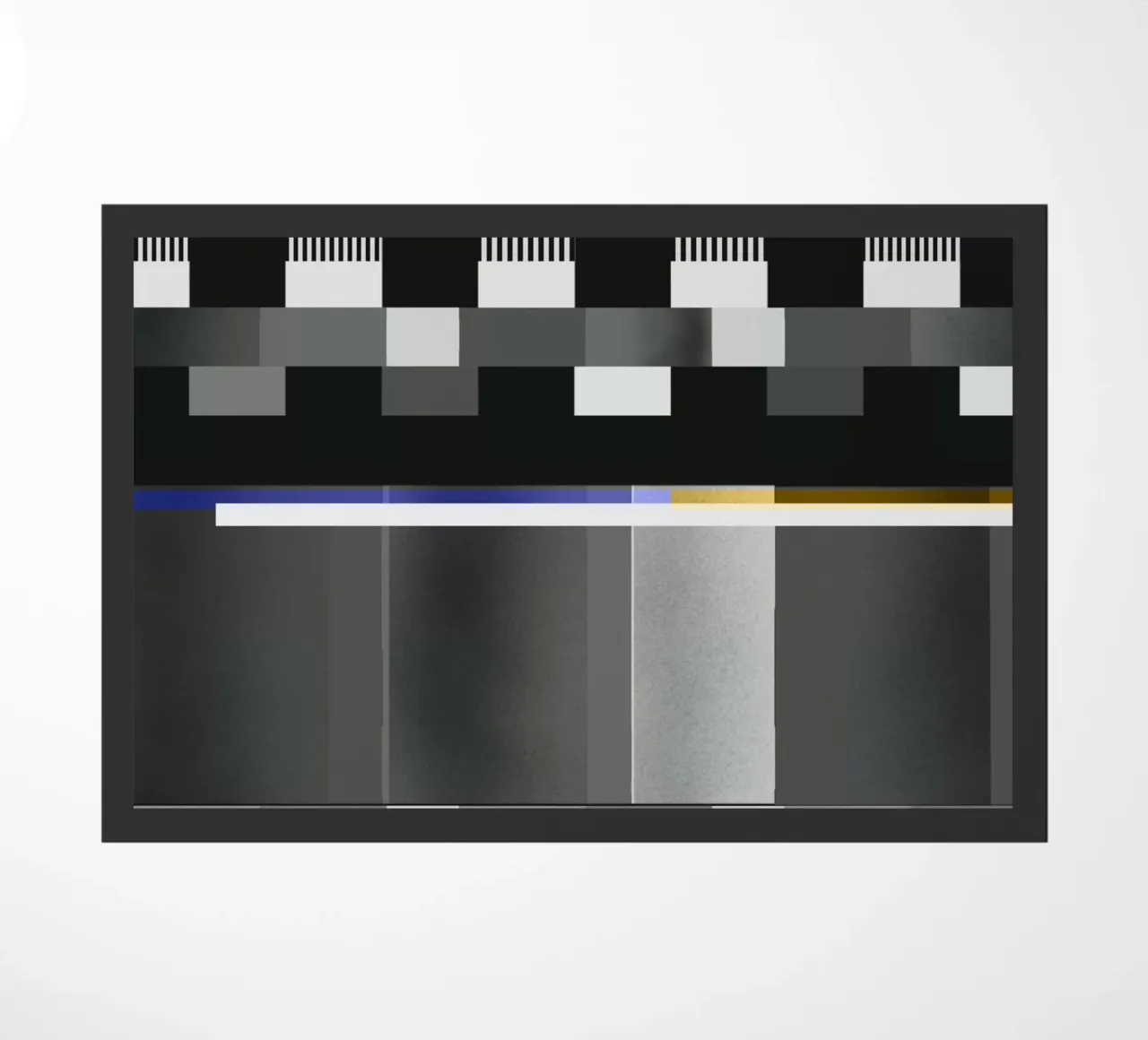 Glitches pattern 10 doormat by Little Dean