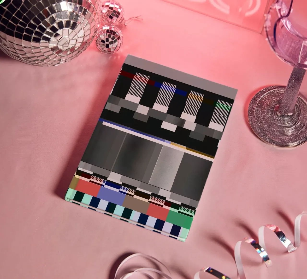 Glitches pattern 10 notebook by Little Dean