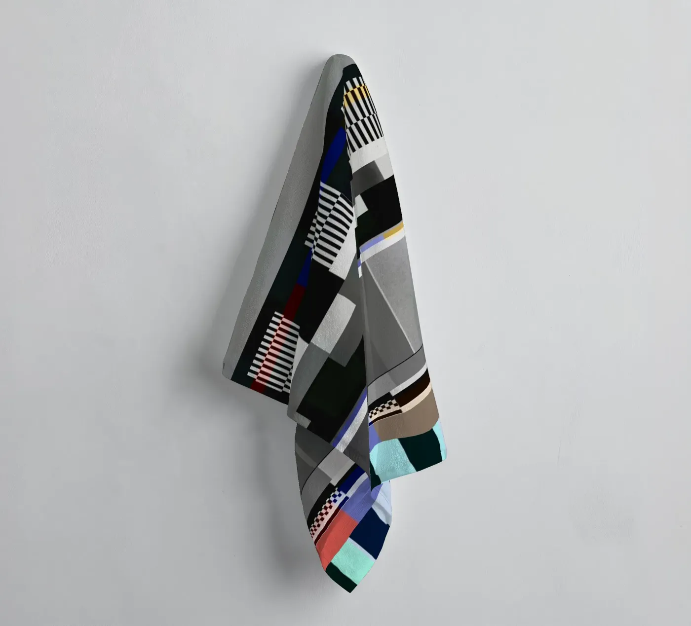 Glitches pattern 10 towel by Little Dean