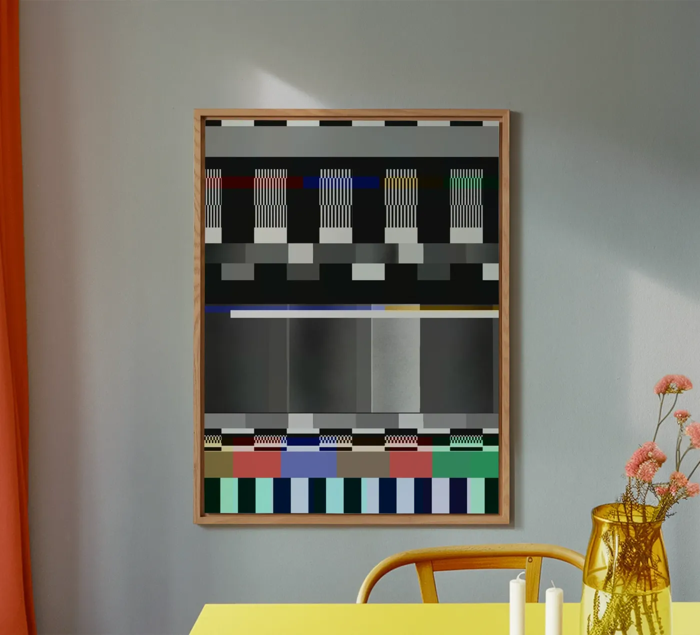 Glitches pattern 10 alluminio dibond da Little Dean