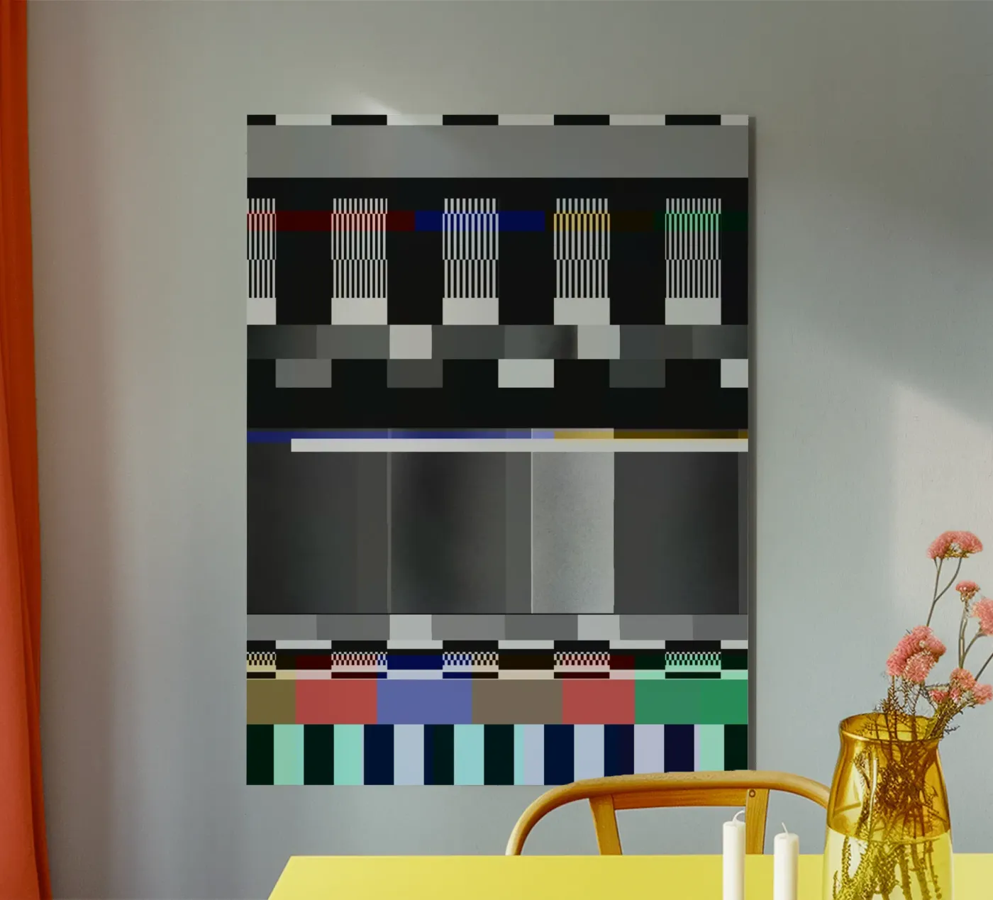 Glitches pattern 10 alluminio dibond da Little Dean