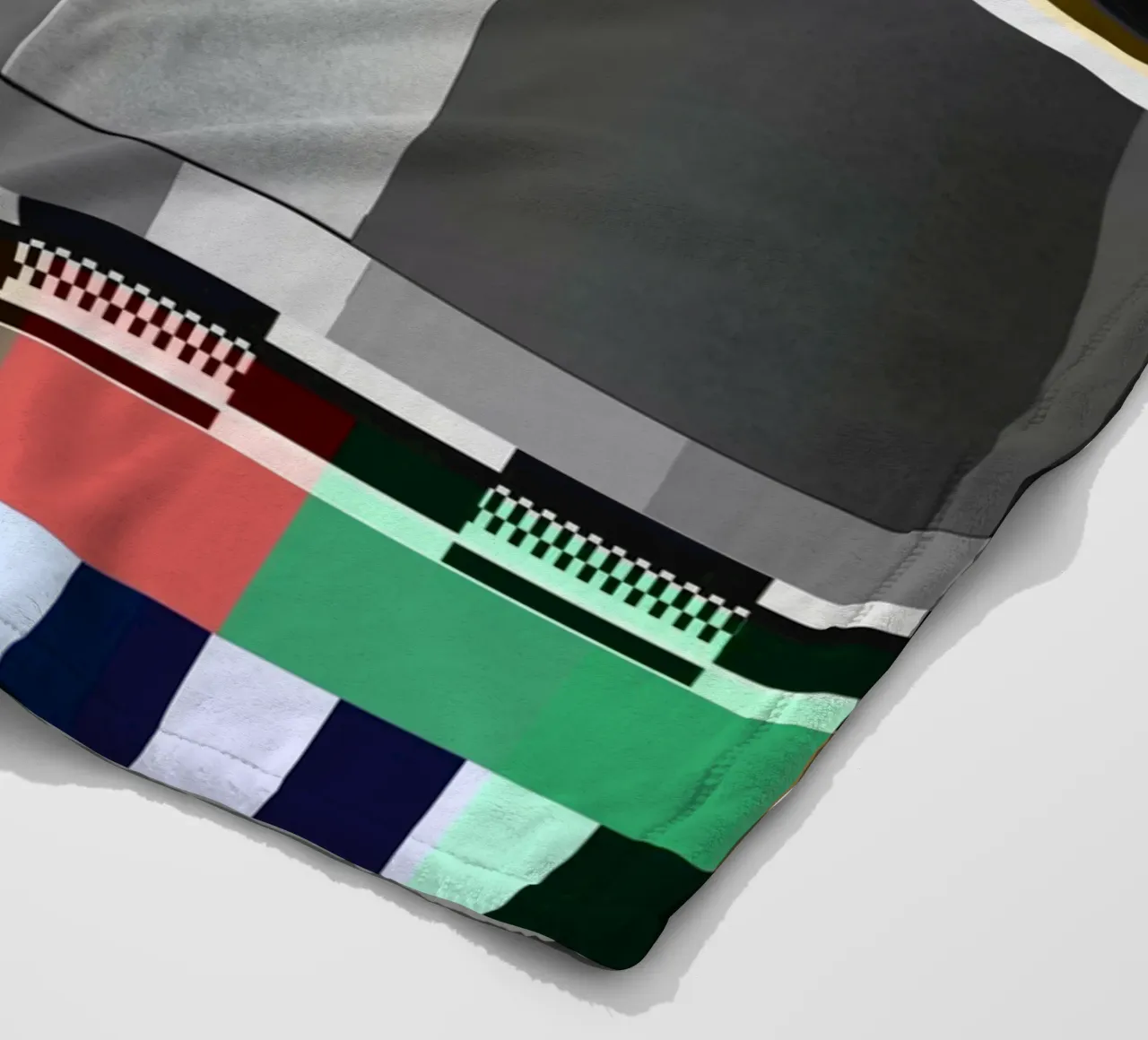 Glitches pattern 10 fleece blanket by Little Dean