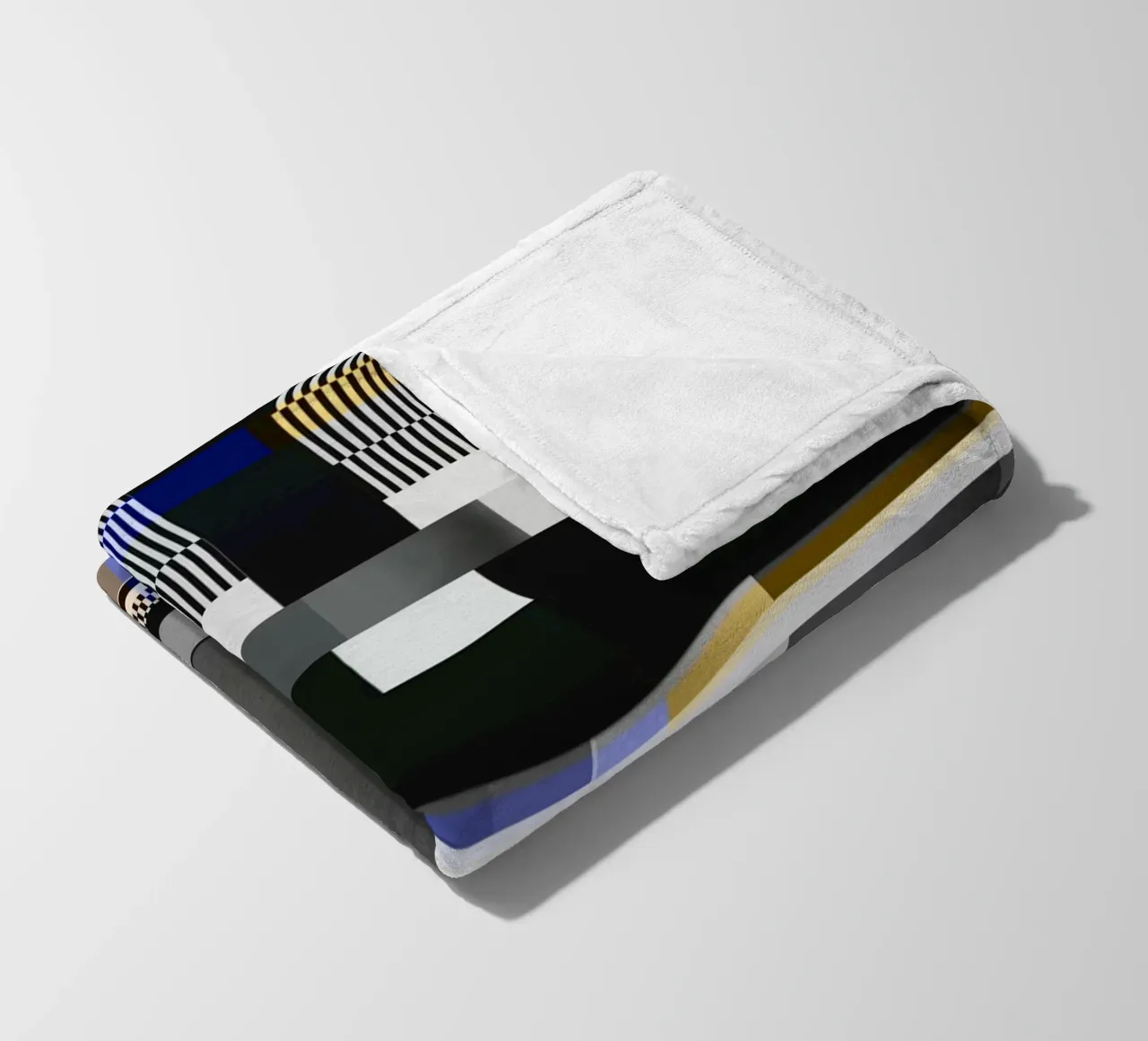 Glitches pattern 10 fleece blanket by Little Dean