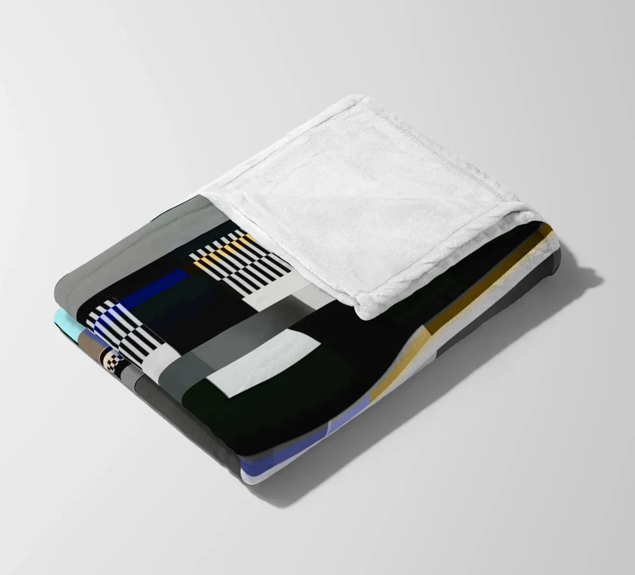 Glitches pattern 10 fleece blanket by Little Dean