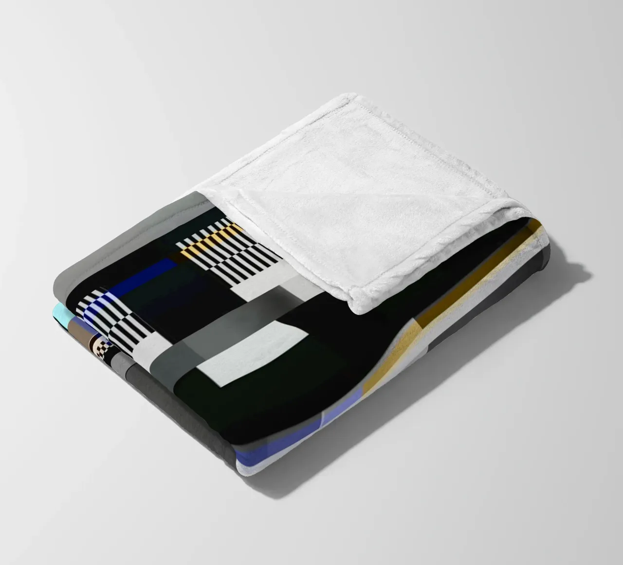 Glitches pattern 10 fleece blanket by Little Dean