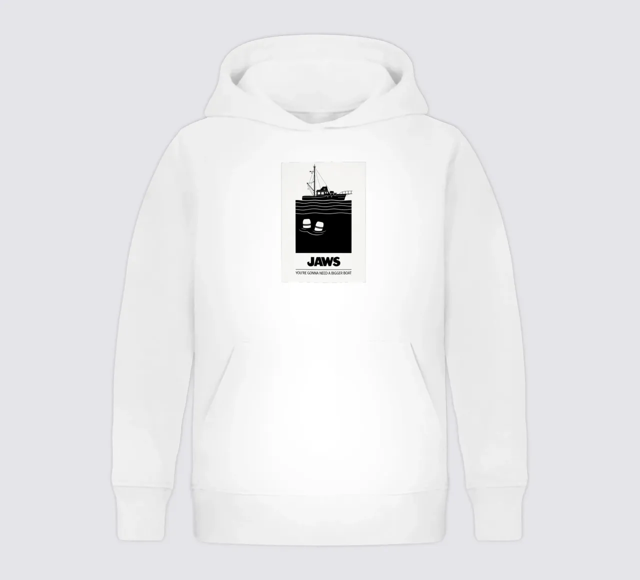 Jaws Print felpa bambino con cappuccio da MoviesArt