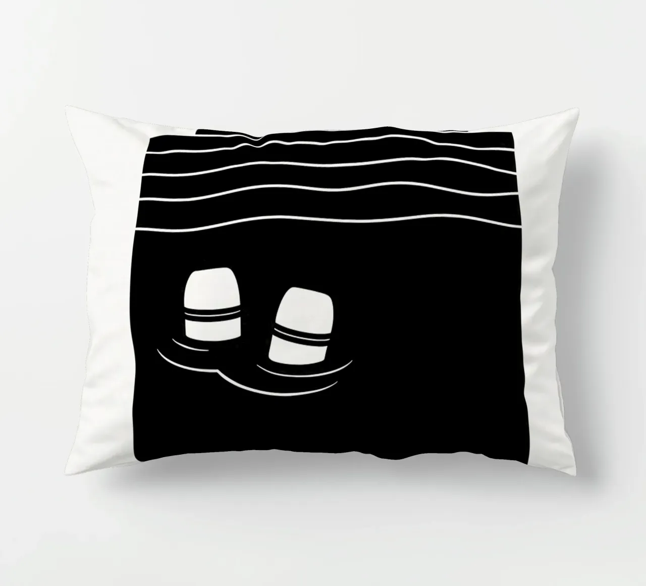 Jaws Print cuscino da MoviesArt