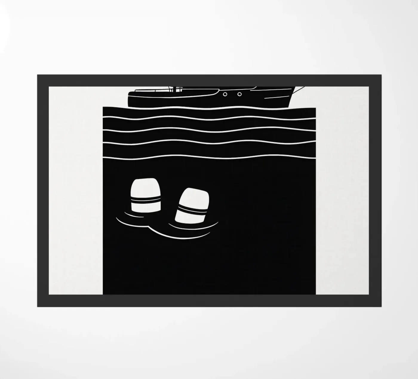 Jaws Print deurmat van MoviesArt