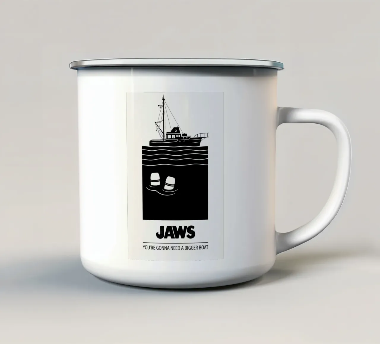 Jaws Print emaille mok van MoviesArt