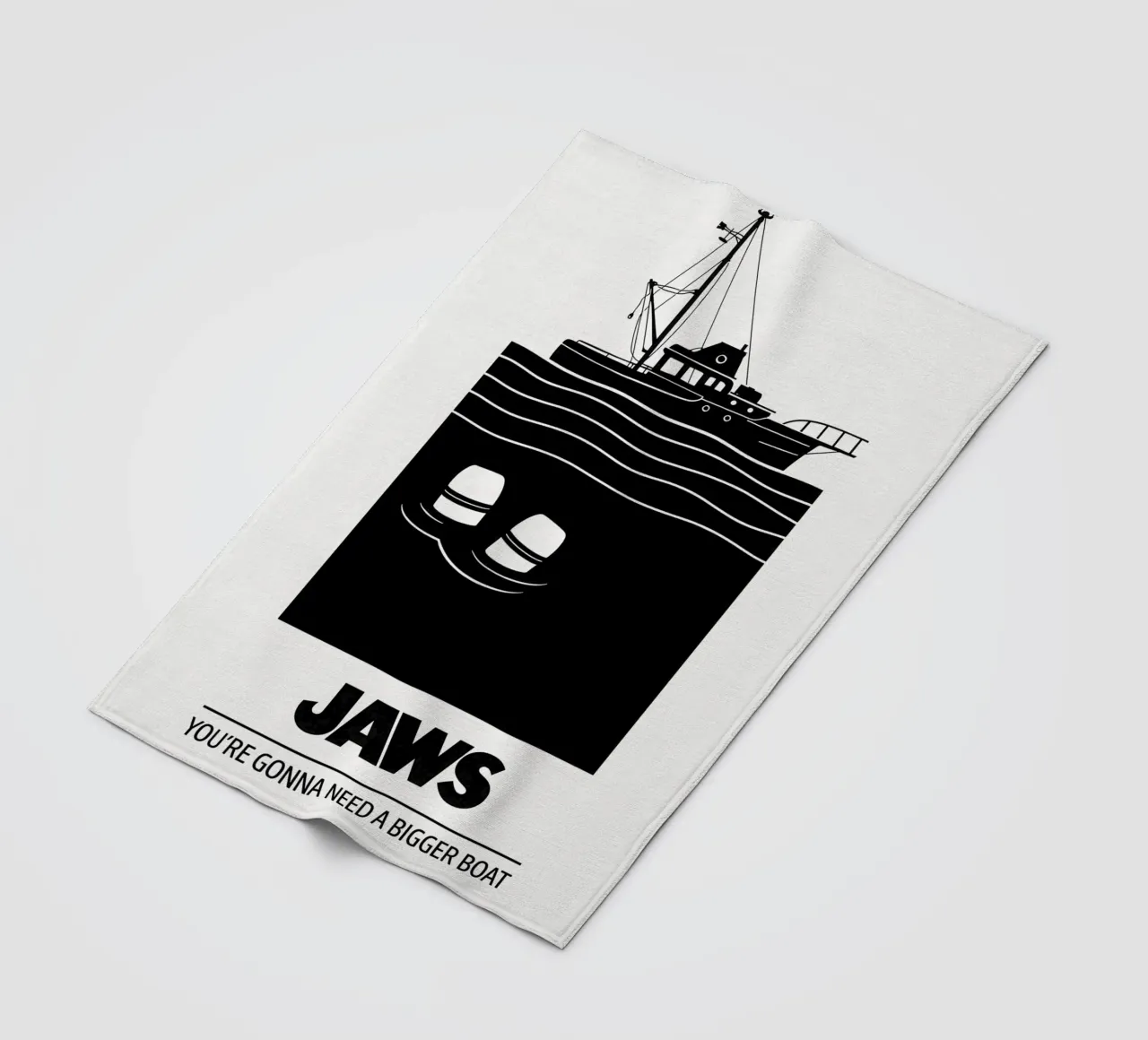 Jaws Print coperta in pile da MoviesArt