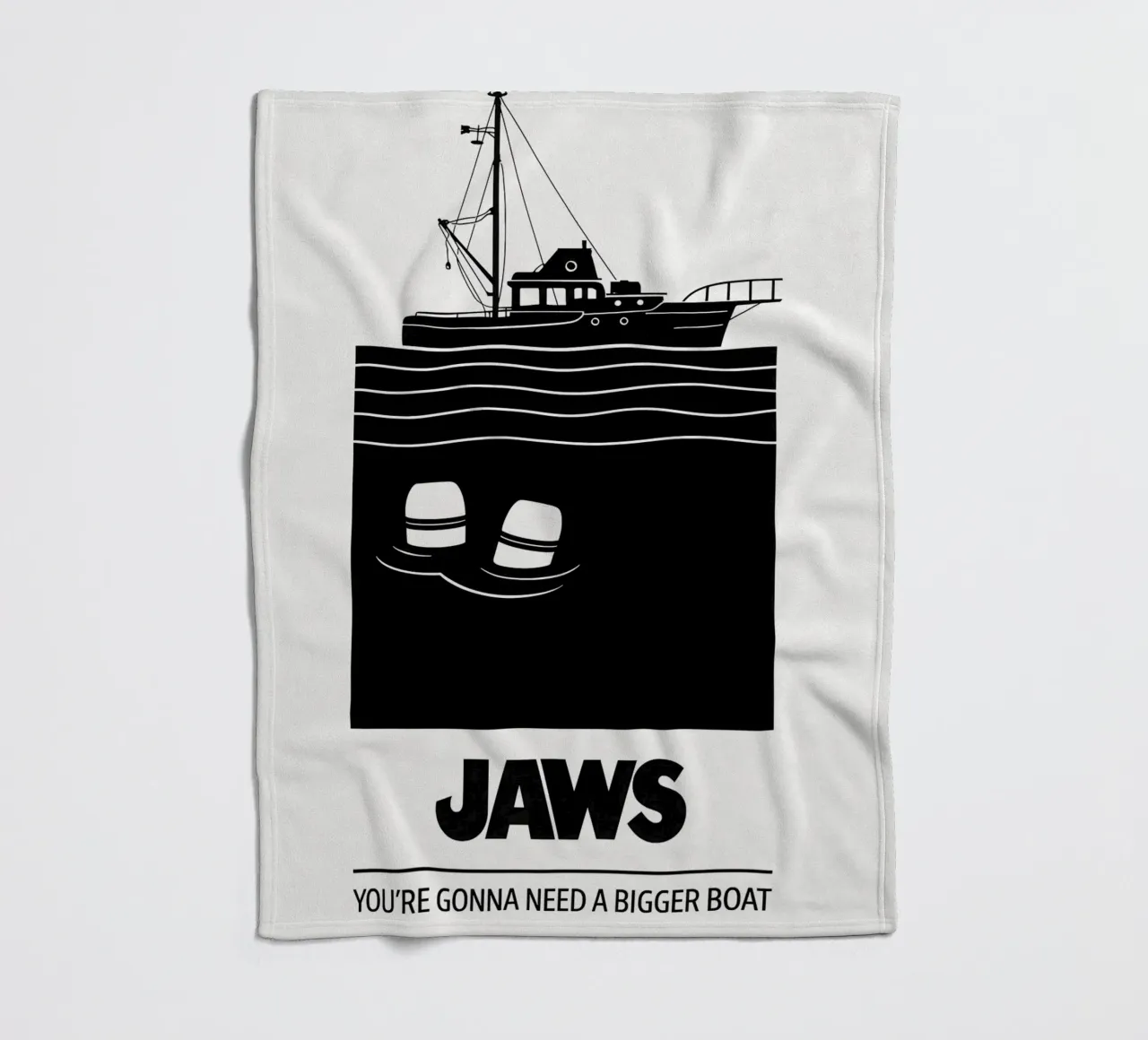 Jaws Print coperta in pile da MoviesArt