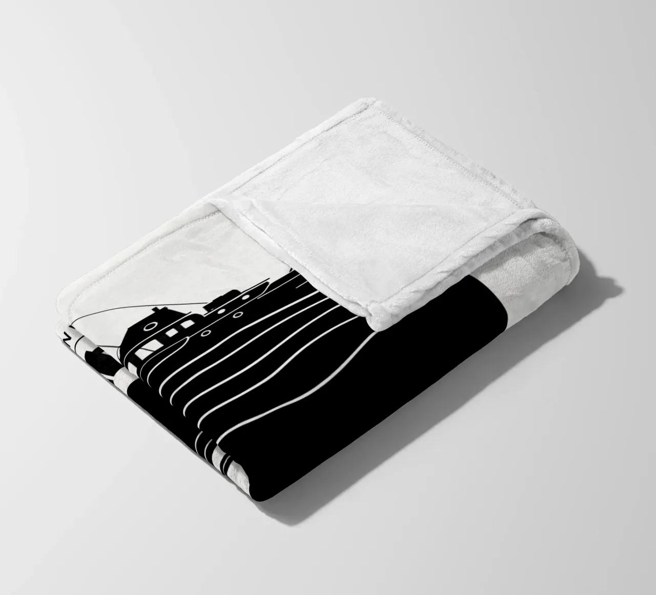 Jaws Print coperta in pile da MoviesArt