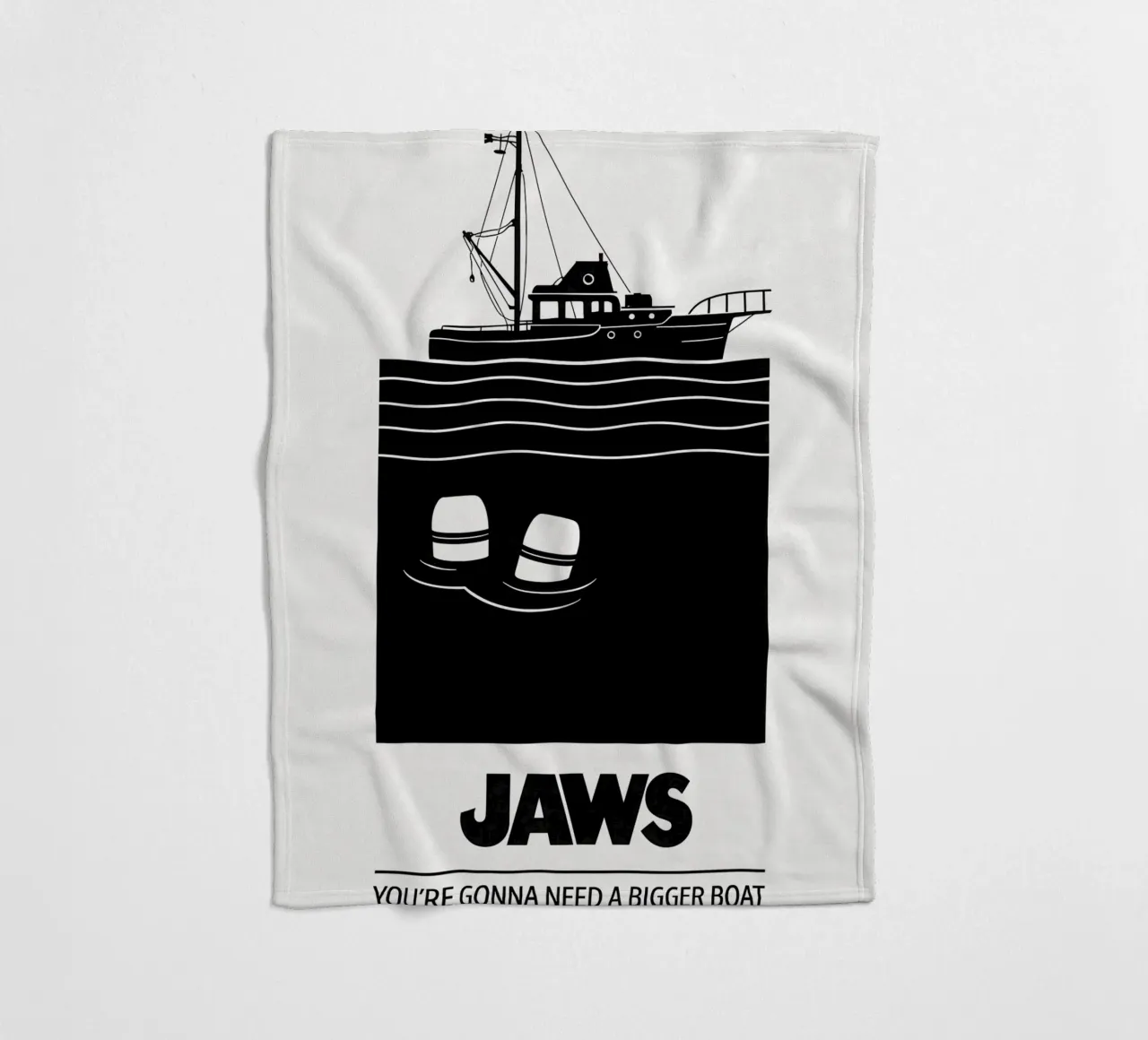 Jaws Print coperta in pile da MoviesArt