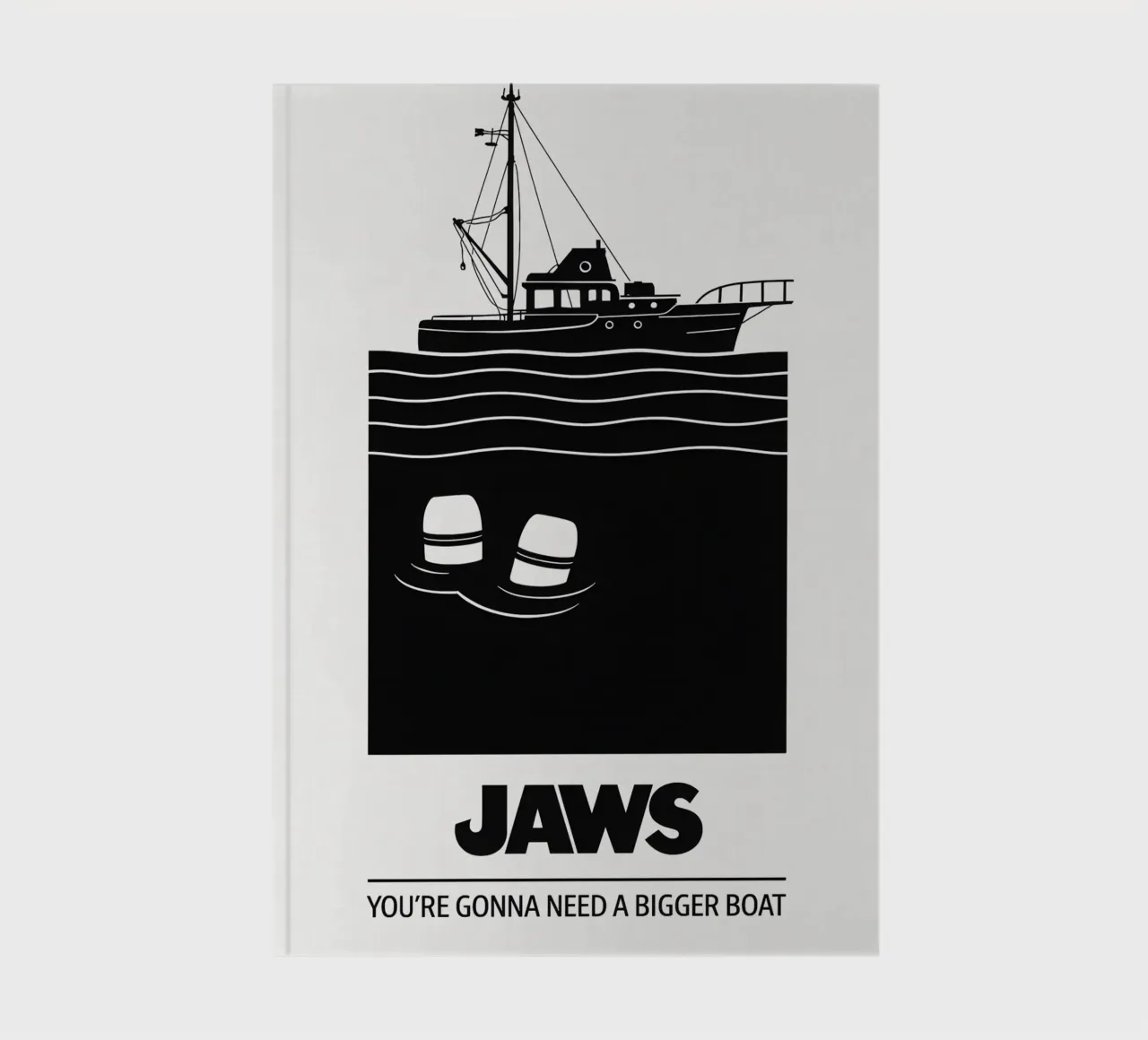 Jaws Print notebook by MoviesArt