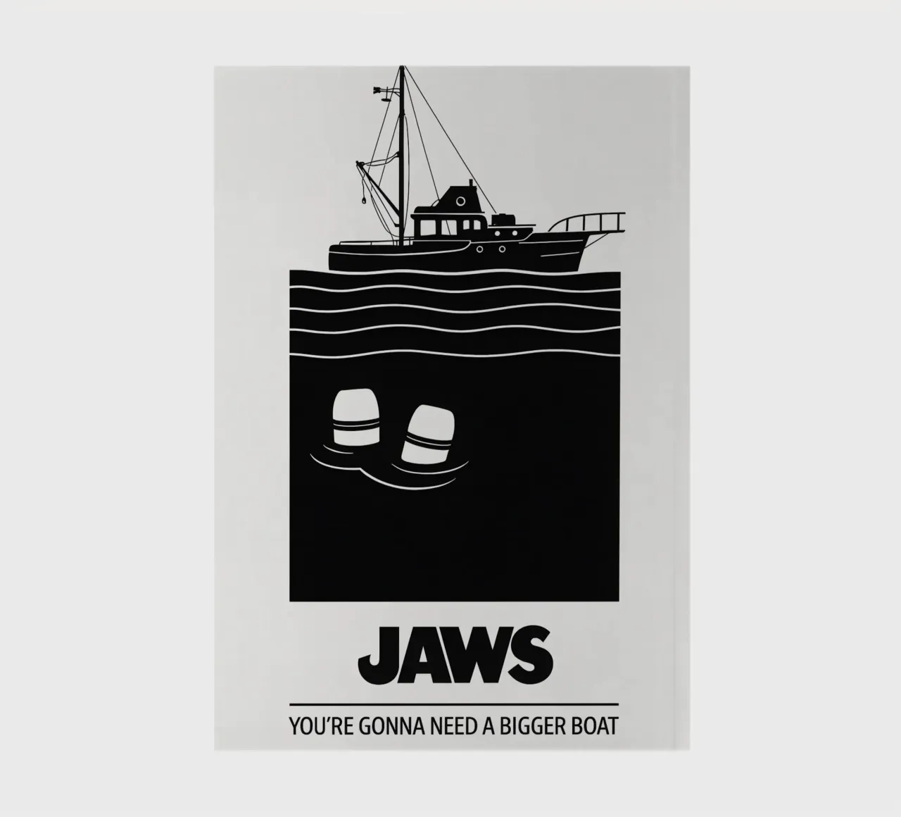 Jaws Print notebook by MoviesArt
