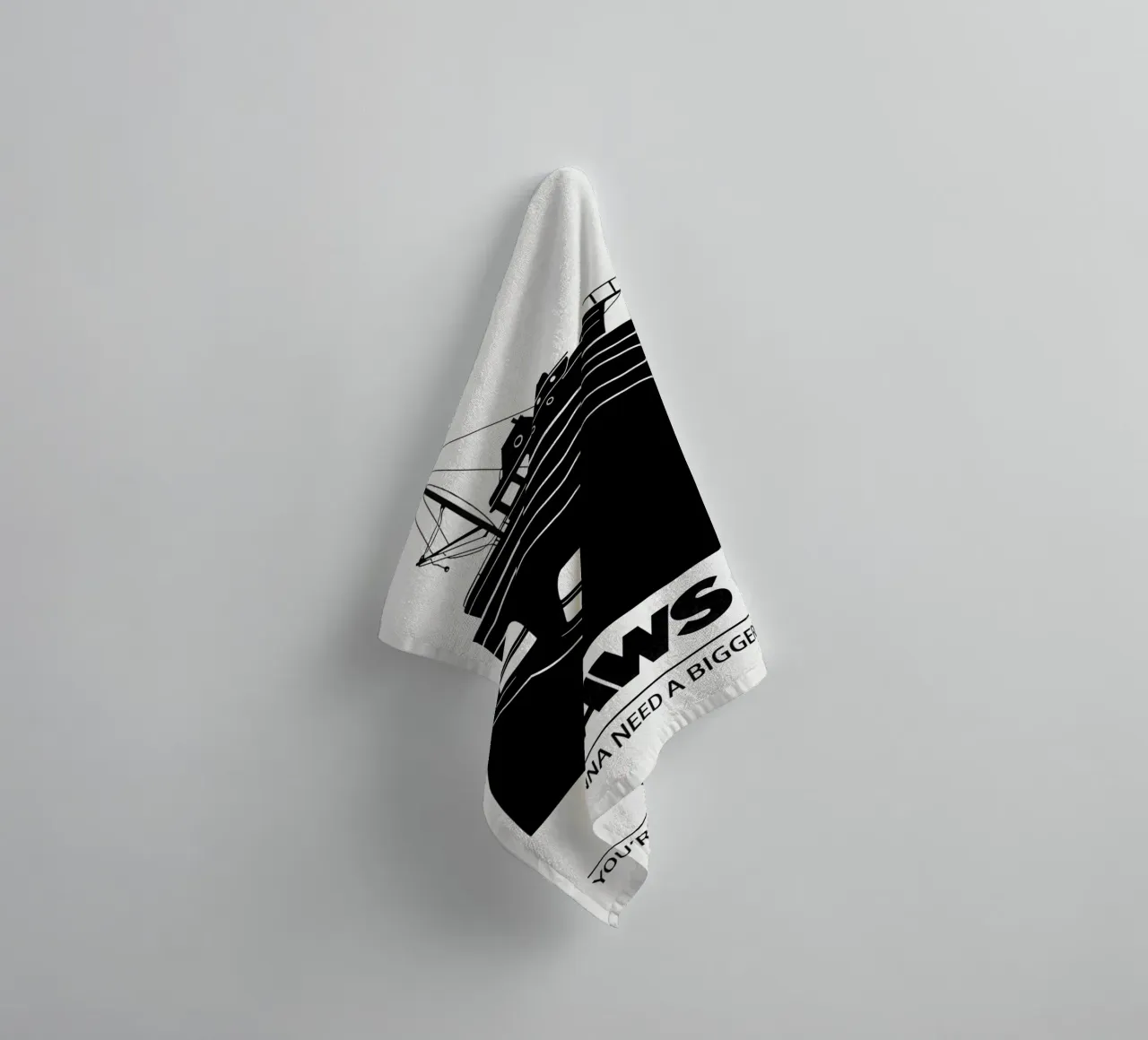 Jaws Print asciugamano da bagno da MoviesArt