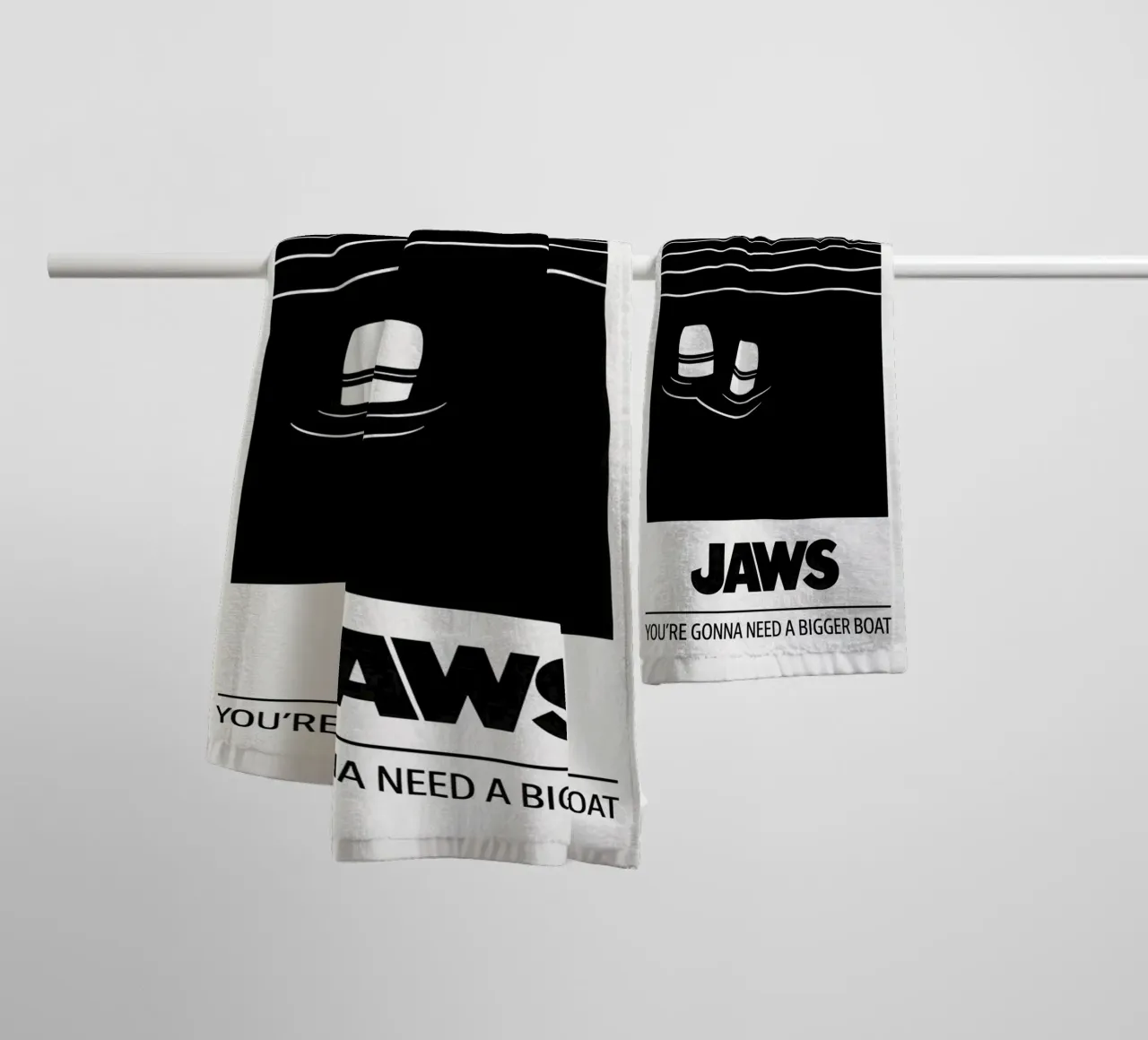 Jaws Print asciugamano da bagno da MoviesArt