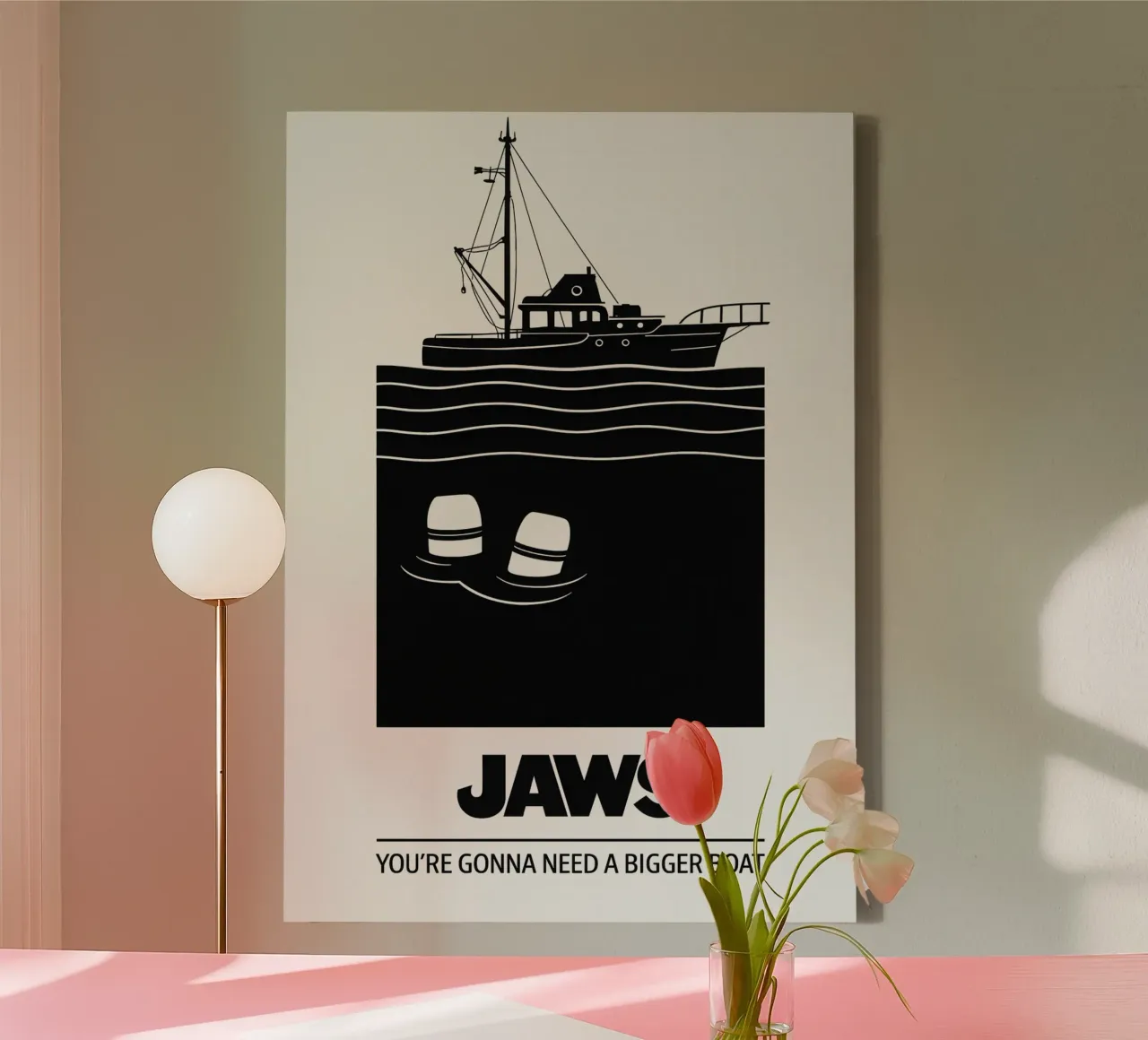 Jaws Print tela da MoviesArt