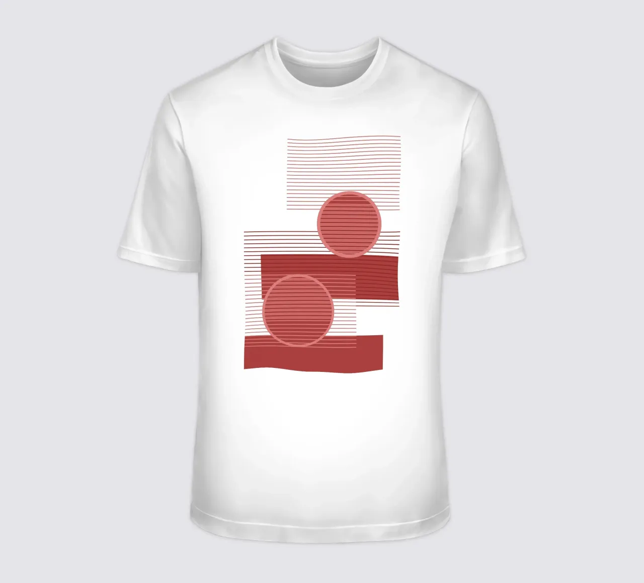 Geometric Minimal Terracotta t-shirt da SilverPegasus