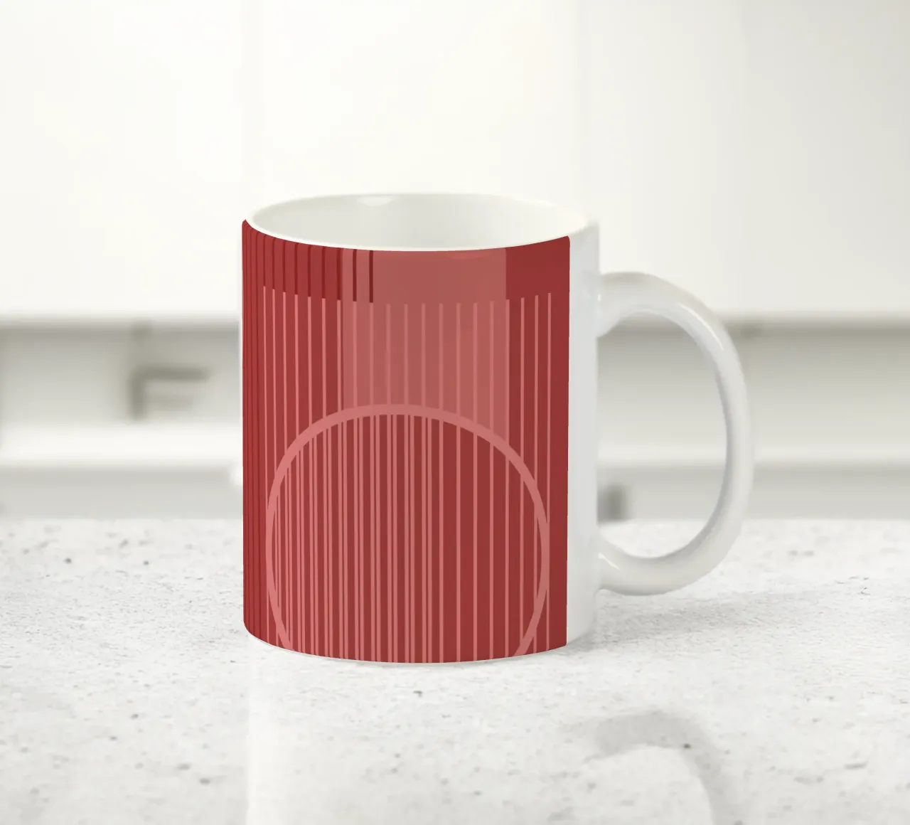 Geometric Minimal Terracotta tazza in ceramica da SilverPegasus