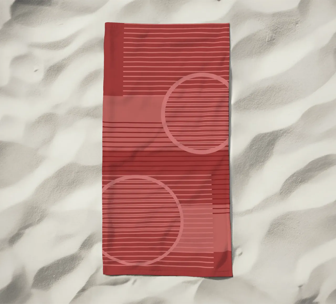 Geometric Minimal Terracotta telo mare da SilverPegasus