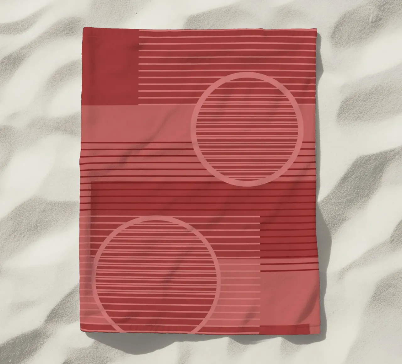Geometric Minimal Terracotta telo mare da SilverPegasus