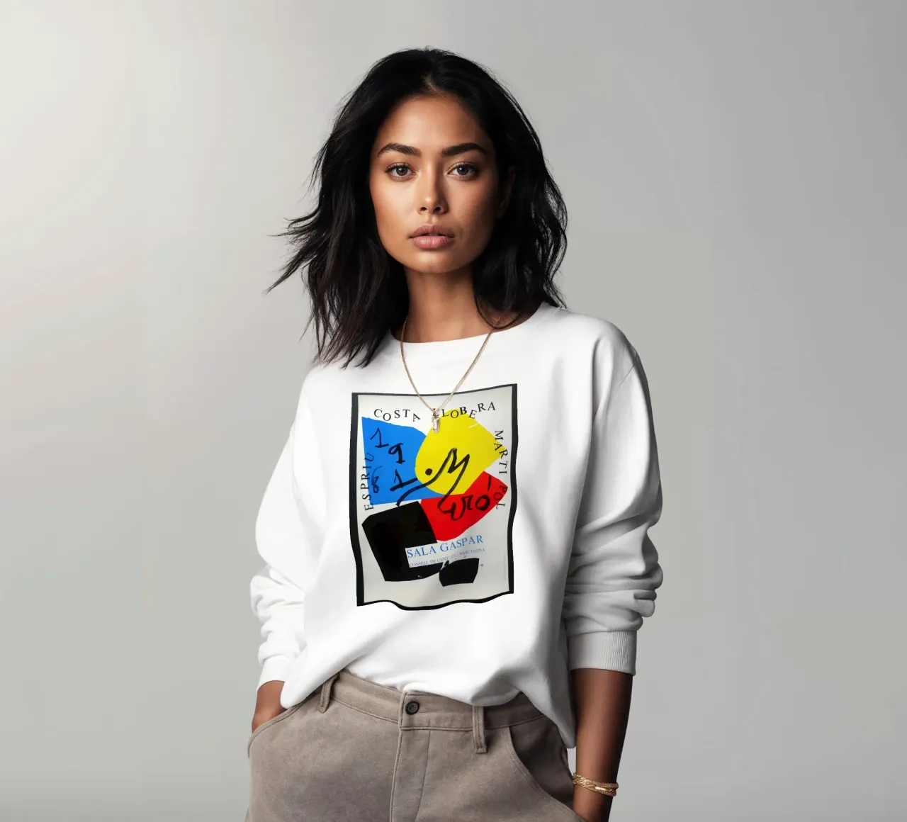Joan Miro Costa Llobera uit 1981 sweatshirt van phillipp veisenberg