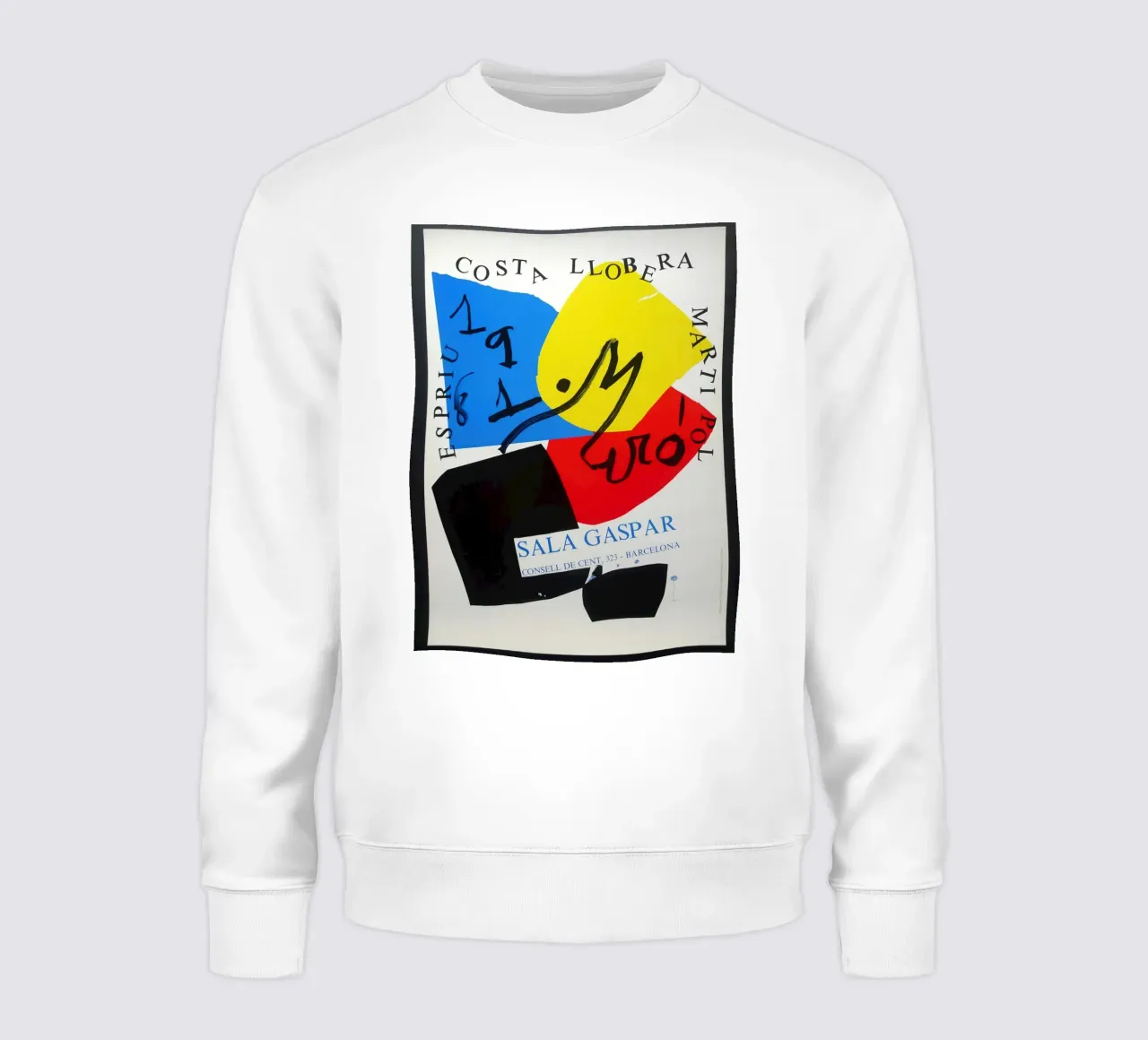 Joan Miro Costa Llobera uit 1981 sweatshirt van phillipp veisenberg