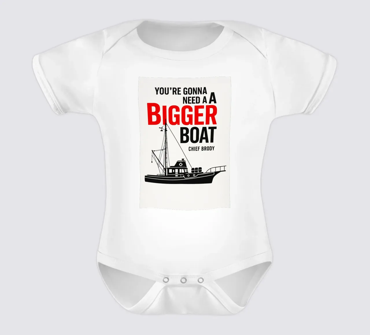 Jaws Print body neonato maniche corte da MoviesArt