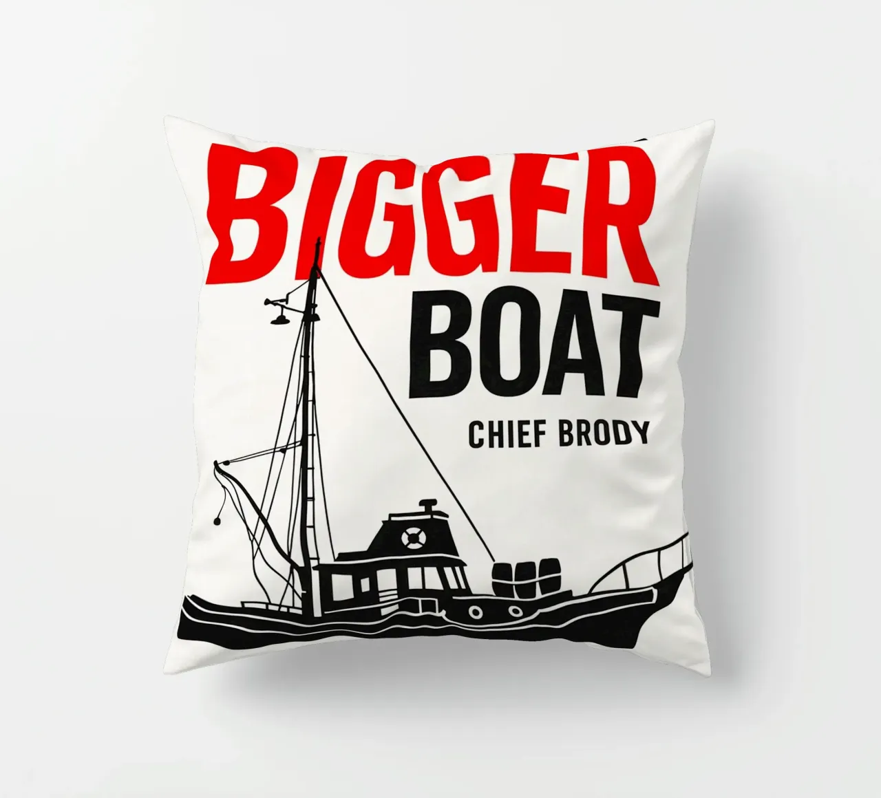 Jaws Print cuscino da MoviesArt